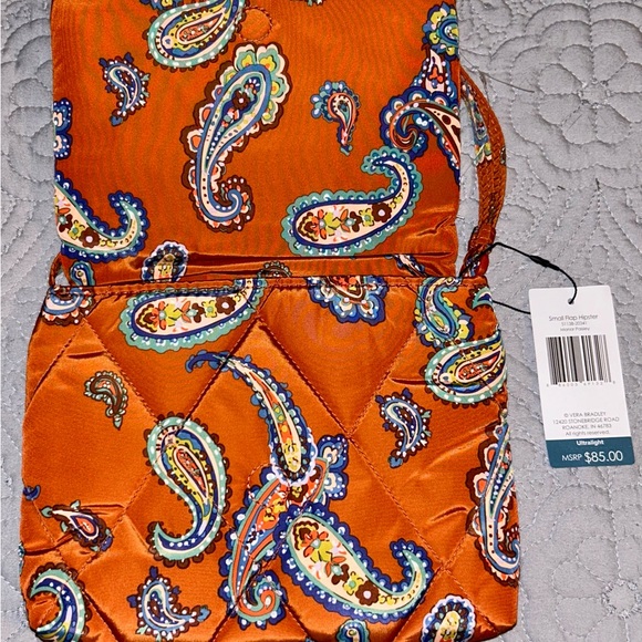 Vera Bradley Vibrant Orange Paisley Crossbody Bag - Picture 6 of 6
